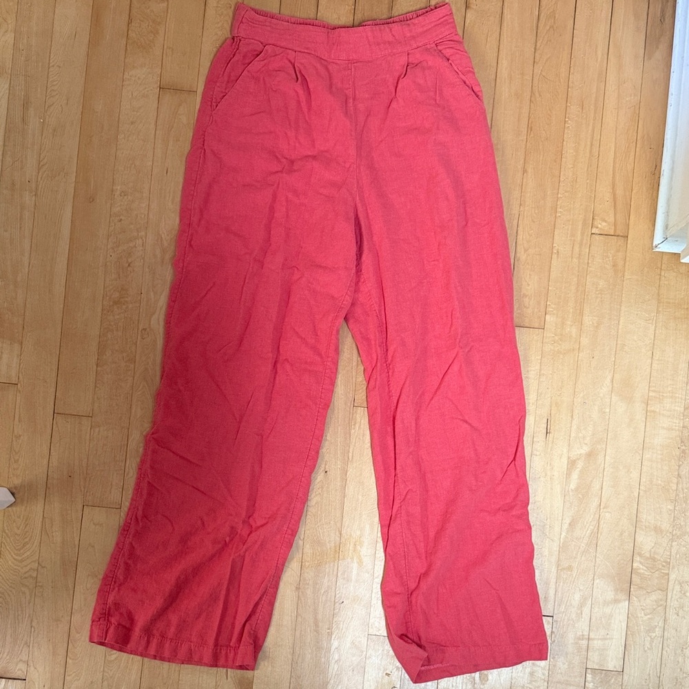 Abercrombie High Rise Linen Pants